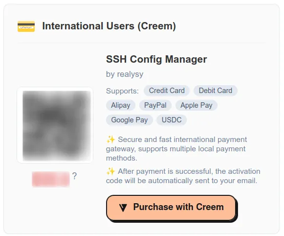 creem payment