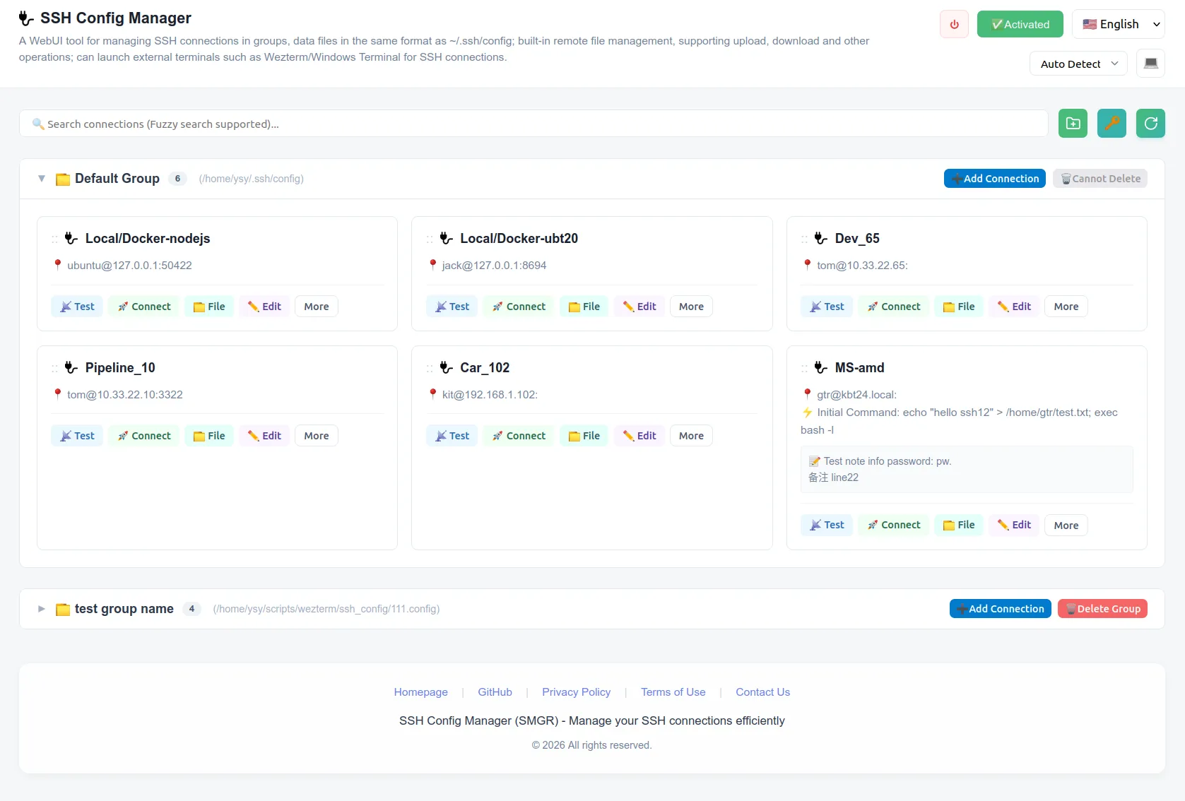 main page